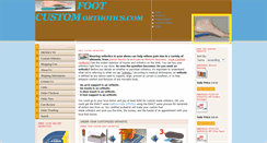 Desktop Screenshot of footcustomorthotics.com