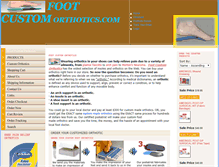Tablet Screenshot of footcustomorthotics.com